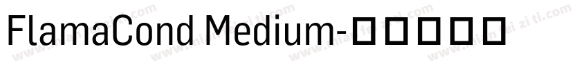 FlamaCond Medium字体转换